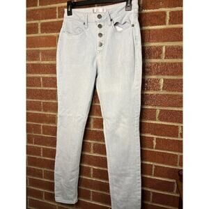 No Boundaries Juniors Jeggings Button Fly Light Wash 11